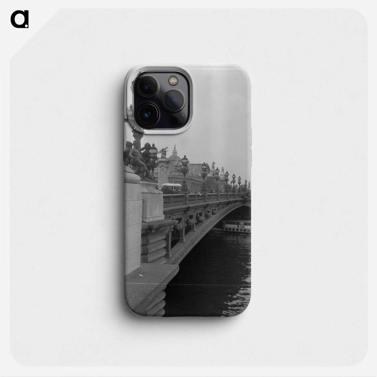 Bridge over Paris river waters - エリック リー ジョンソン Phone Case.