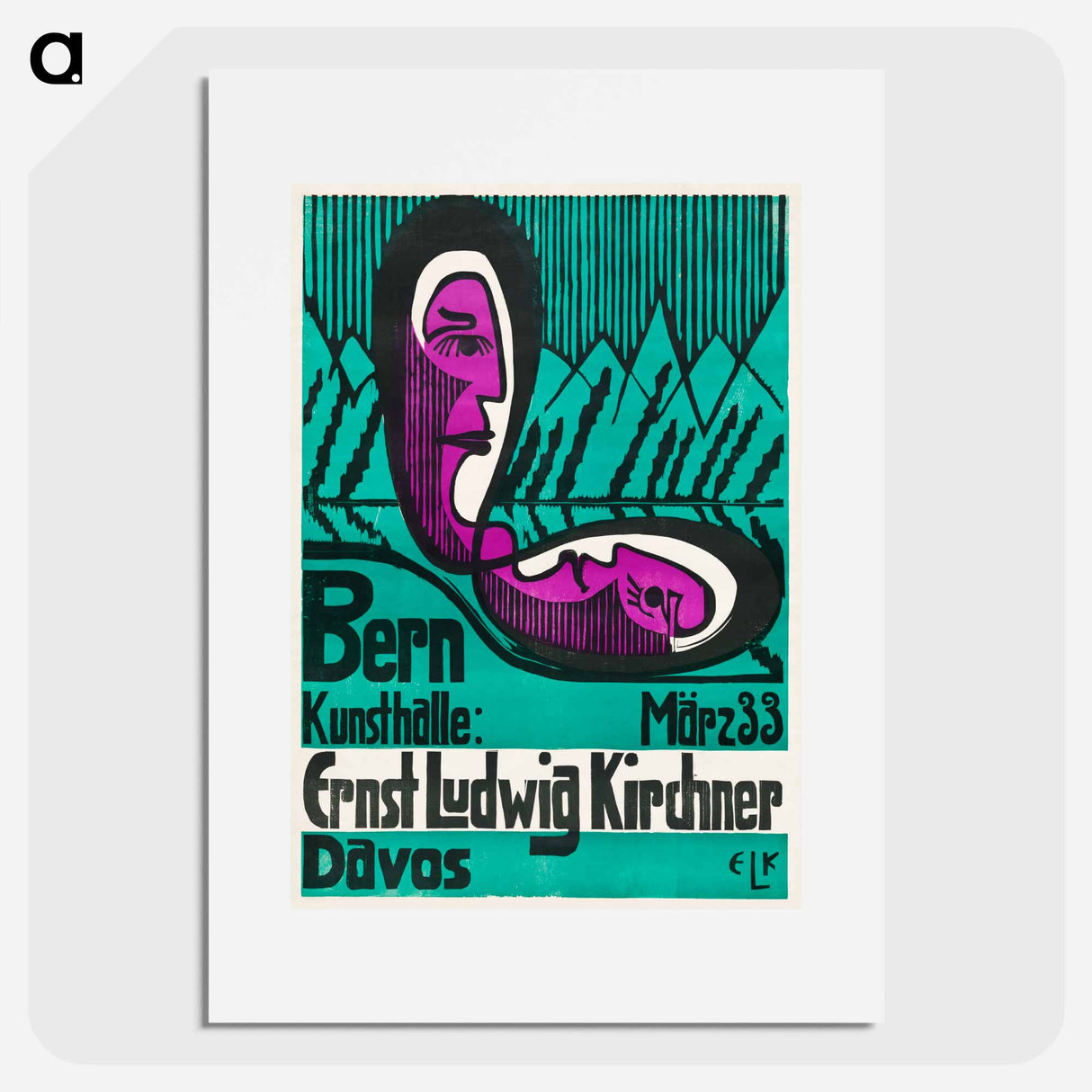 アートポスター-Bern Kunsthalle, March 33 - エルンスト ルートヴィヒ キルヒナー Poster.