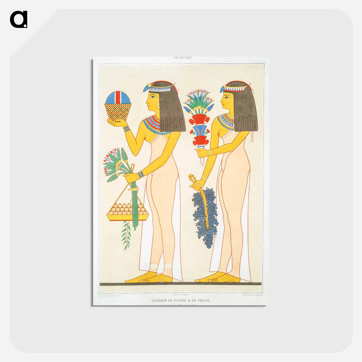アートポストカード-Offering of Flowers & Fruits
- エジプト美術史 Postcard.