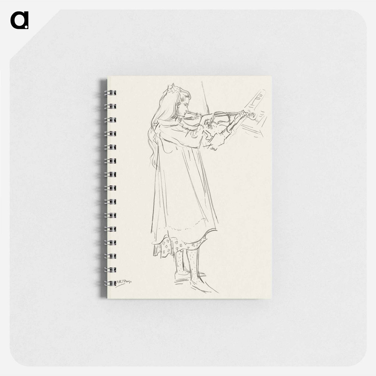 Girl playing the violin - ヤン・トゥーロップ Memo.