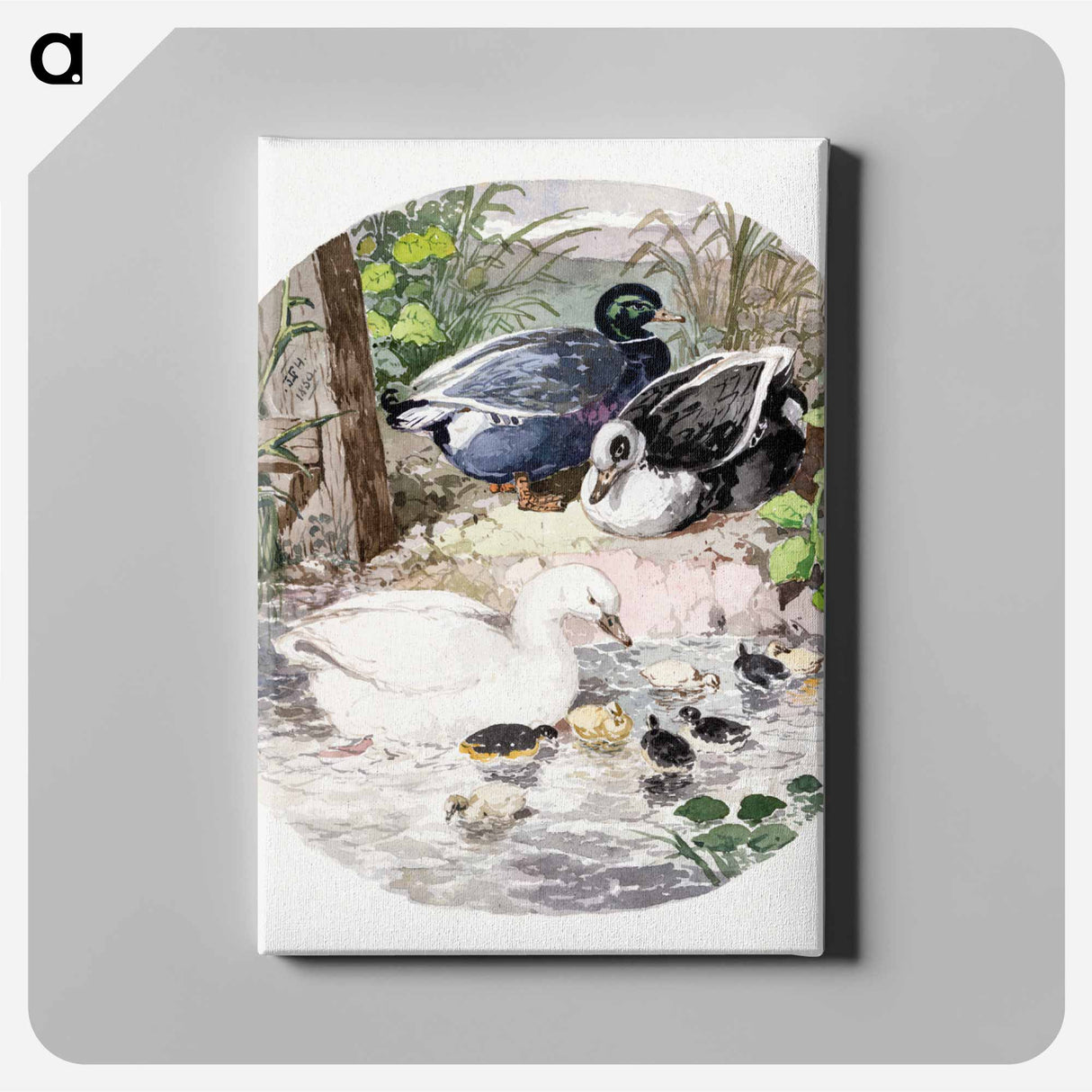 アートパネル-British Ducks
- ジョン フレデリック ヘリング Canvas.