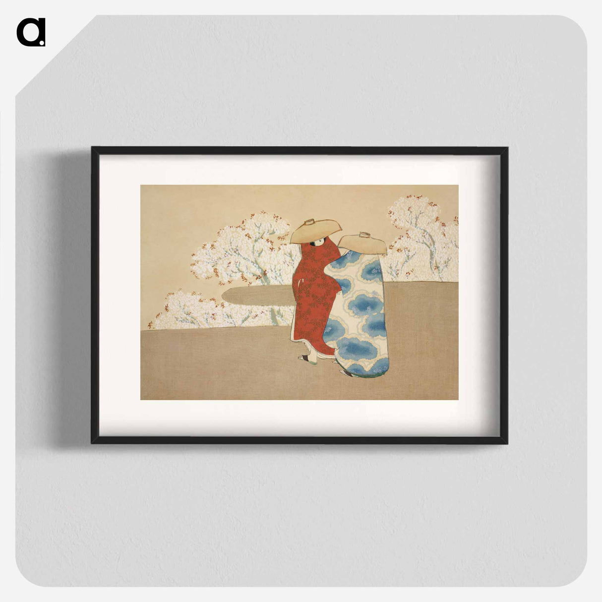 Hanami season from Momoyogusa–Flowers of a Hundred Generations by Kamisaka Sekka - 神坂 雪佳 Poster.