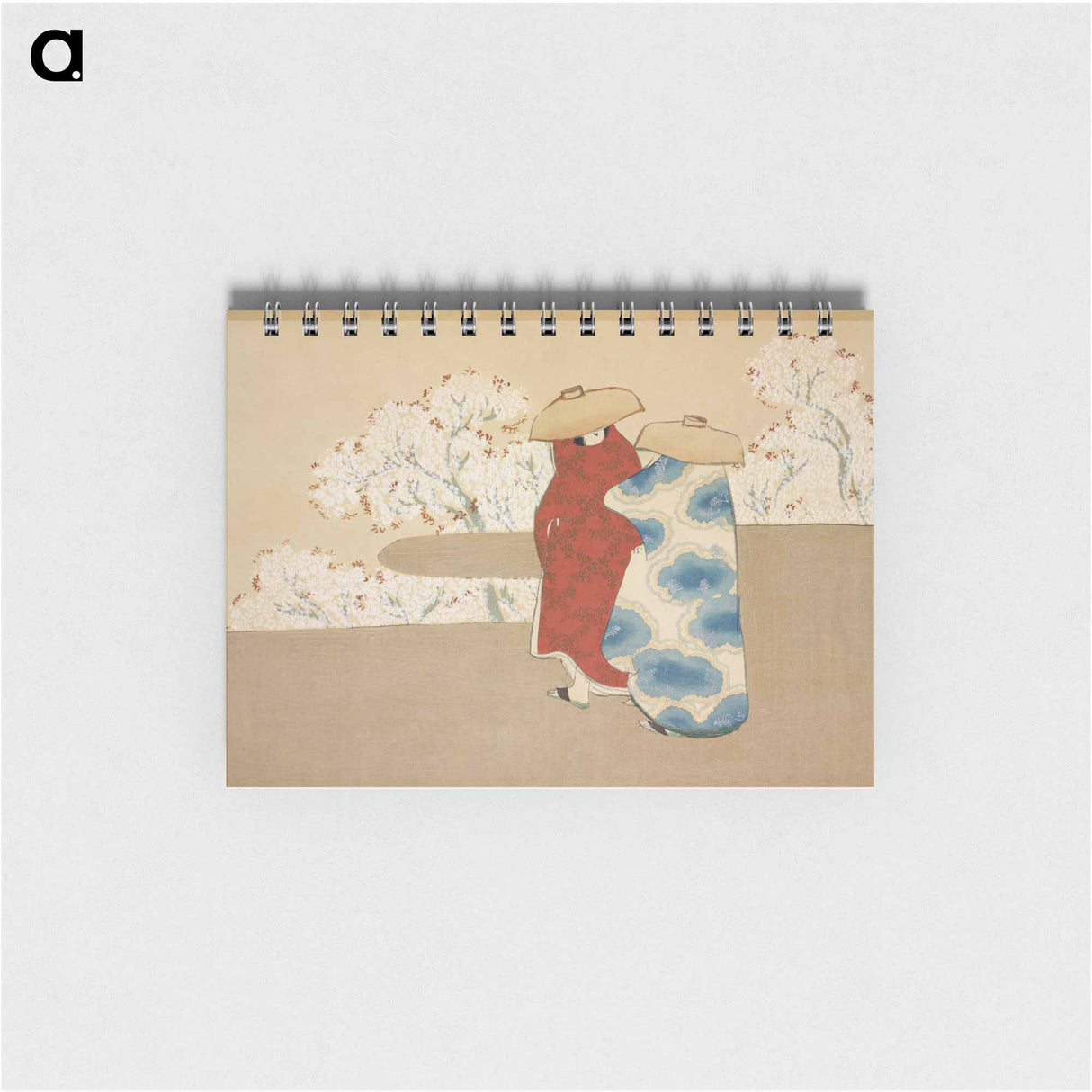 Hanami season from Momoyogusa–Flowers of a Hundred Generations by Kamisaka Sekka - 神坂 雪佳 Memo.