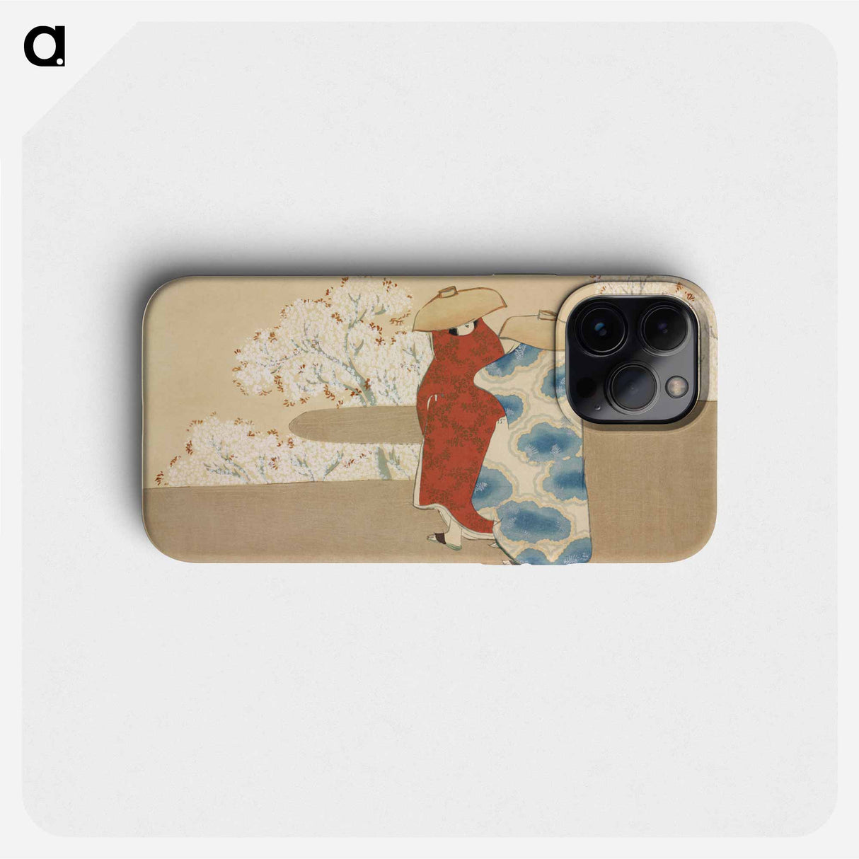 Hanami season from Momoyogusa–Flowers of a Hundred Generations by Kamisaka Sekka - 神坂 雪佳 Phone Case.