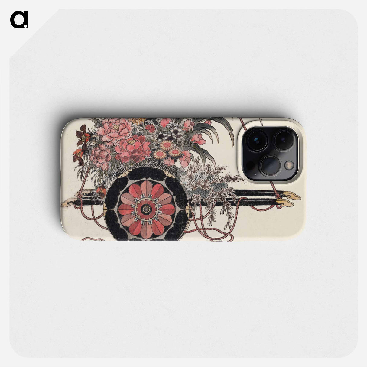 Flower Cart - Katsushika Hokusai Phone Case.