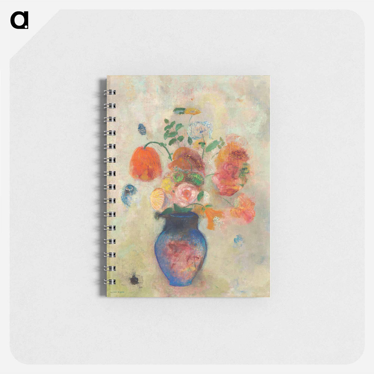 Large Vase with Flowers - オディロン ルドン Memo.