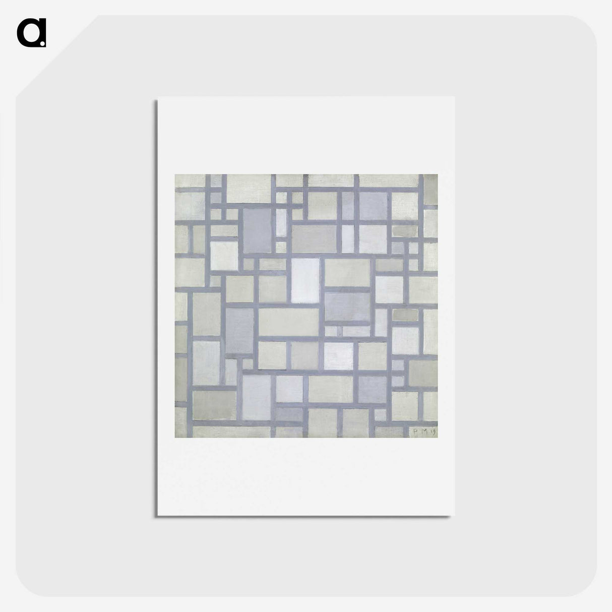 1-23_Piet-Mondrian_hagaki