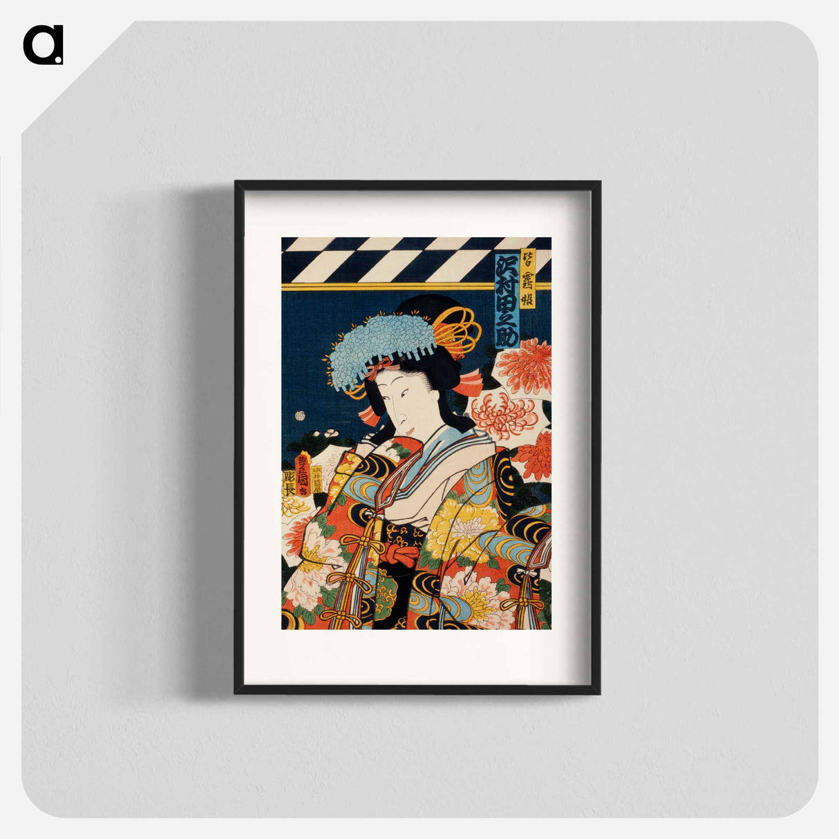 Portraits of Actor - Toyohara Kunichika Poster.