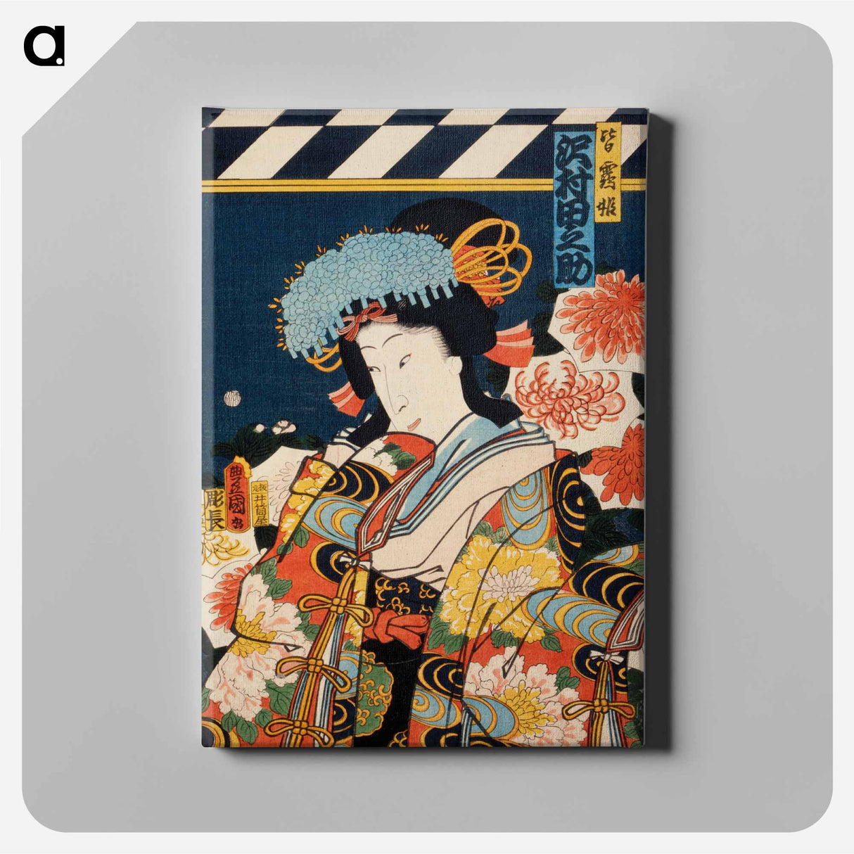 Portraits of Actor - Toyohara Kunichika Canvas.