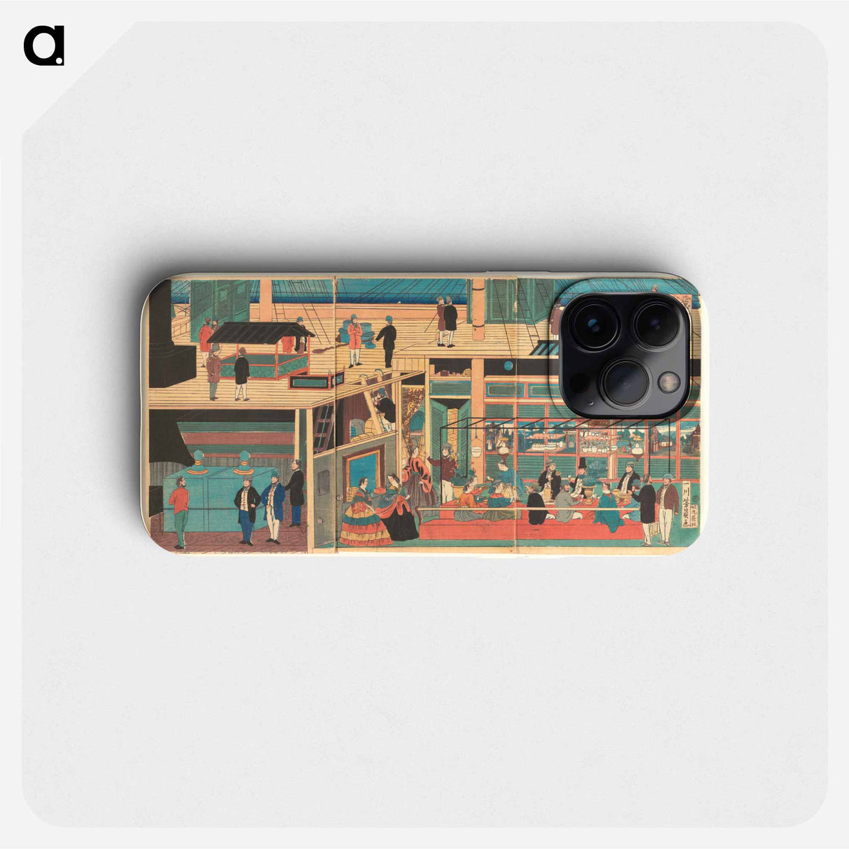 Interior of an American Steamship - 歌川よしかず Phone Case.