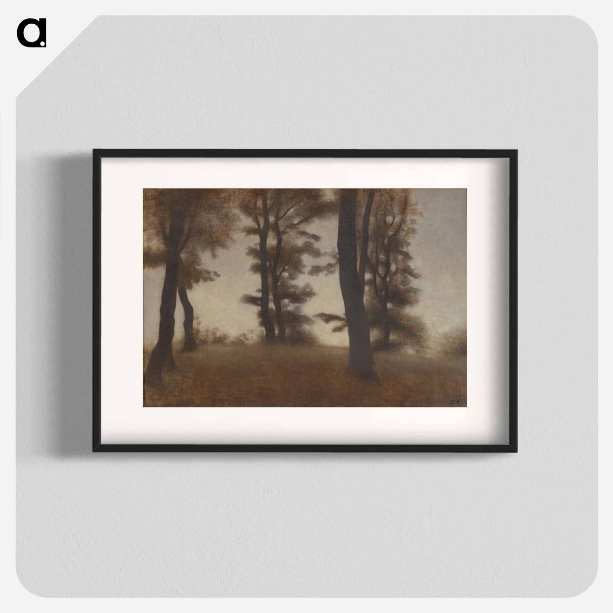 Tree Trunks - Vilhelm Hammershøi Poster.