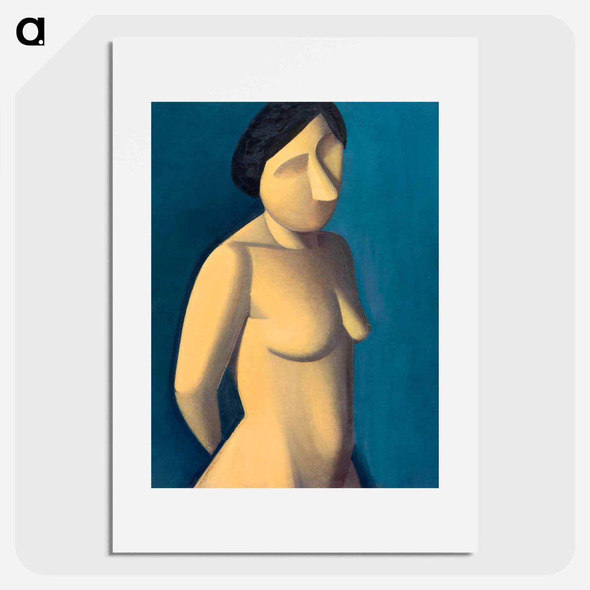 Female model vintage illustration by Vilhelm Lundstrom - Vilhelm Lundstrom Poster.