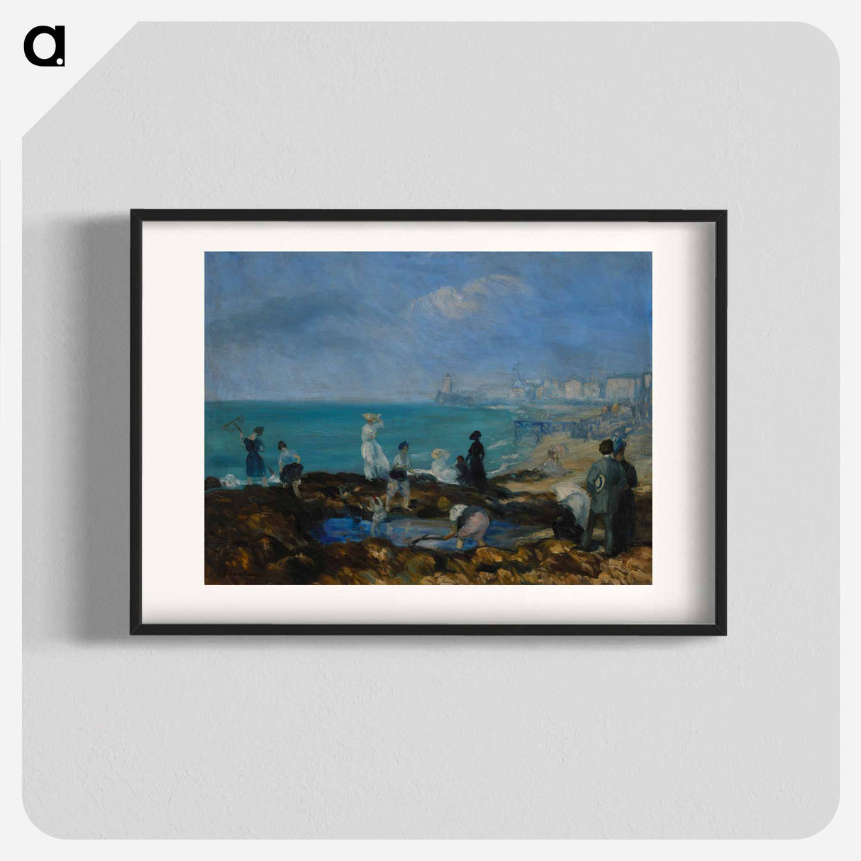 アートポスター-Beach at Dieppe - ウィリアム ジェームス グラッケンズ Poster.