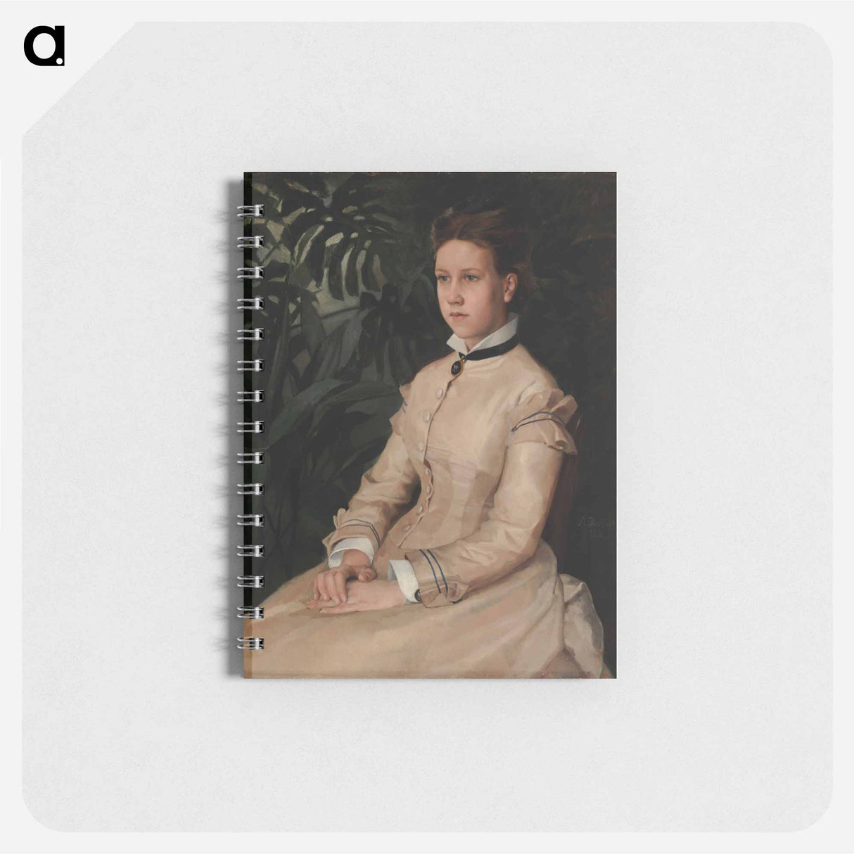 Portrait of the artist's sister ellen edelfelt - アルバート エーデルフェルト Memo.