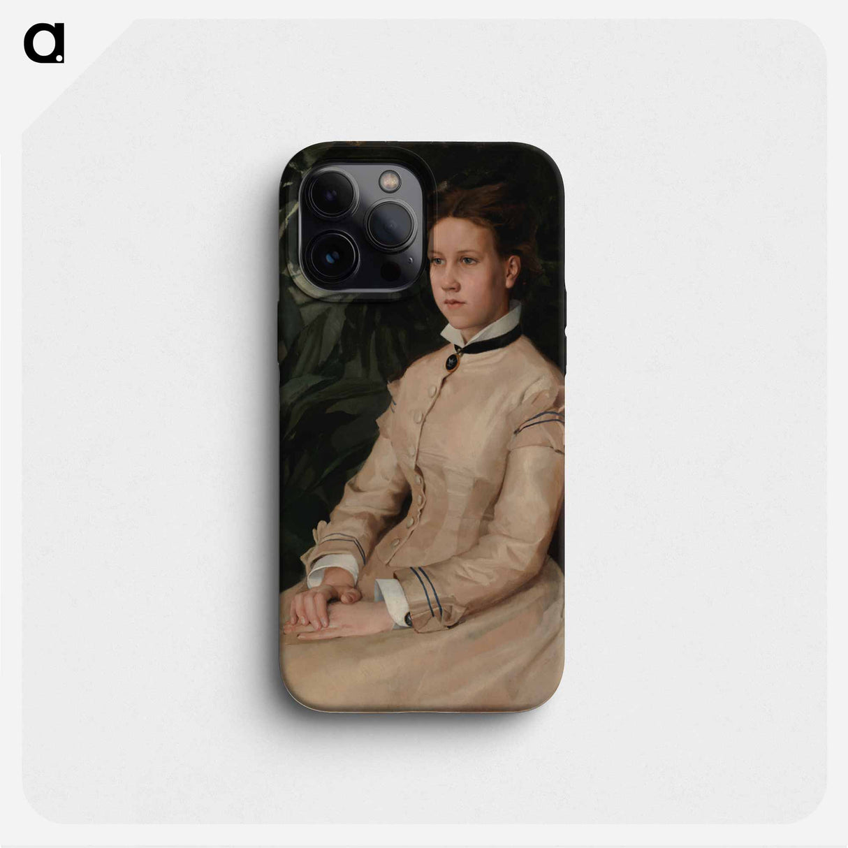 Portrait of the artist's sister ellen edelfelt - アルバート エーデルフェルト Phone Case.