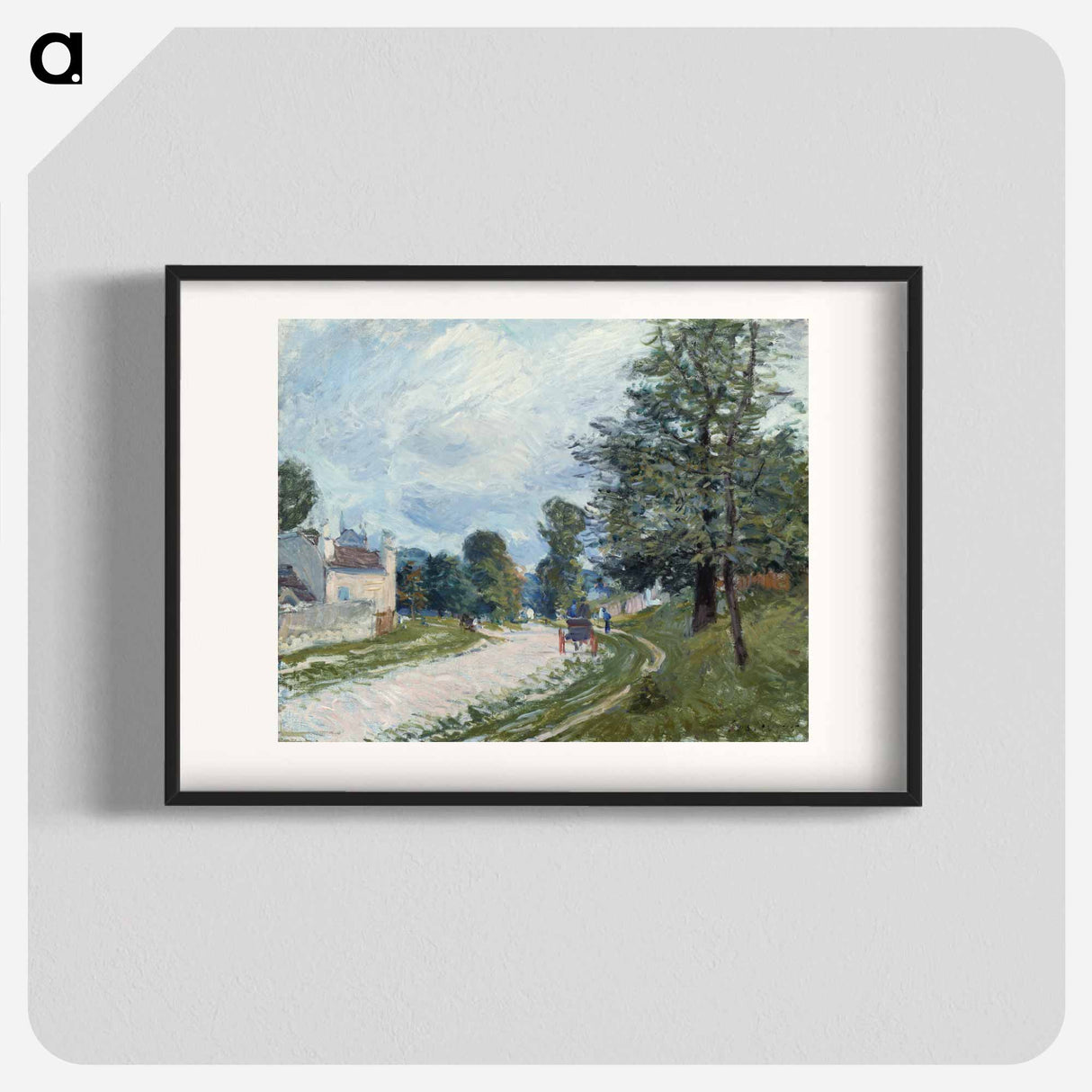 A Turn in the Road - アルフレッド シスレー Poster.