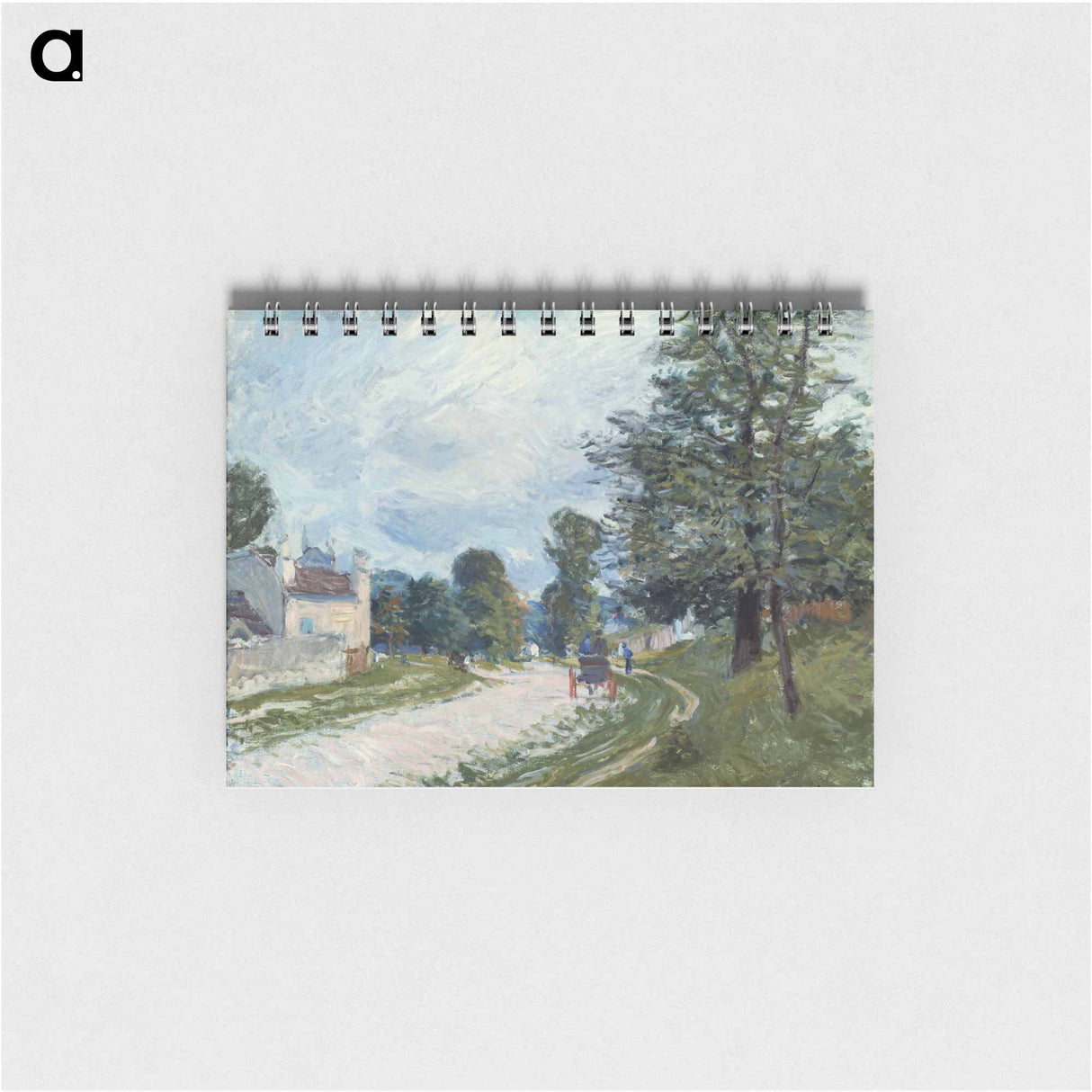 A Turn in the Road - アルフレッド シスレー Memo.