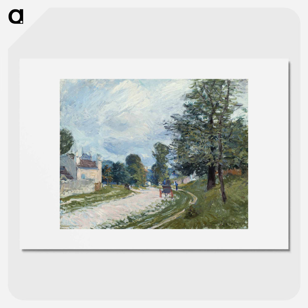 A Turn in the Road - アルフレッド シスレー Poster.