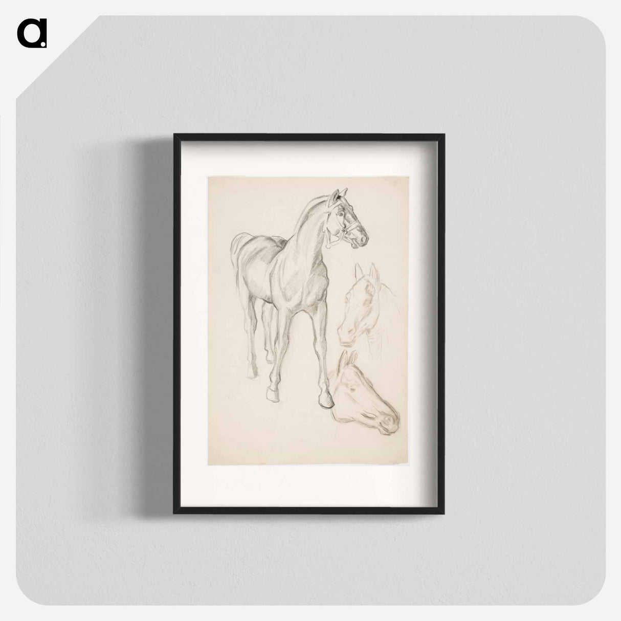 Horse, Hevosia - アルフレッド ウィリアム フィンチ Poster.