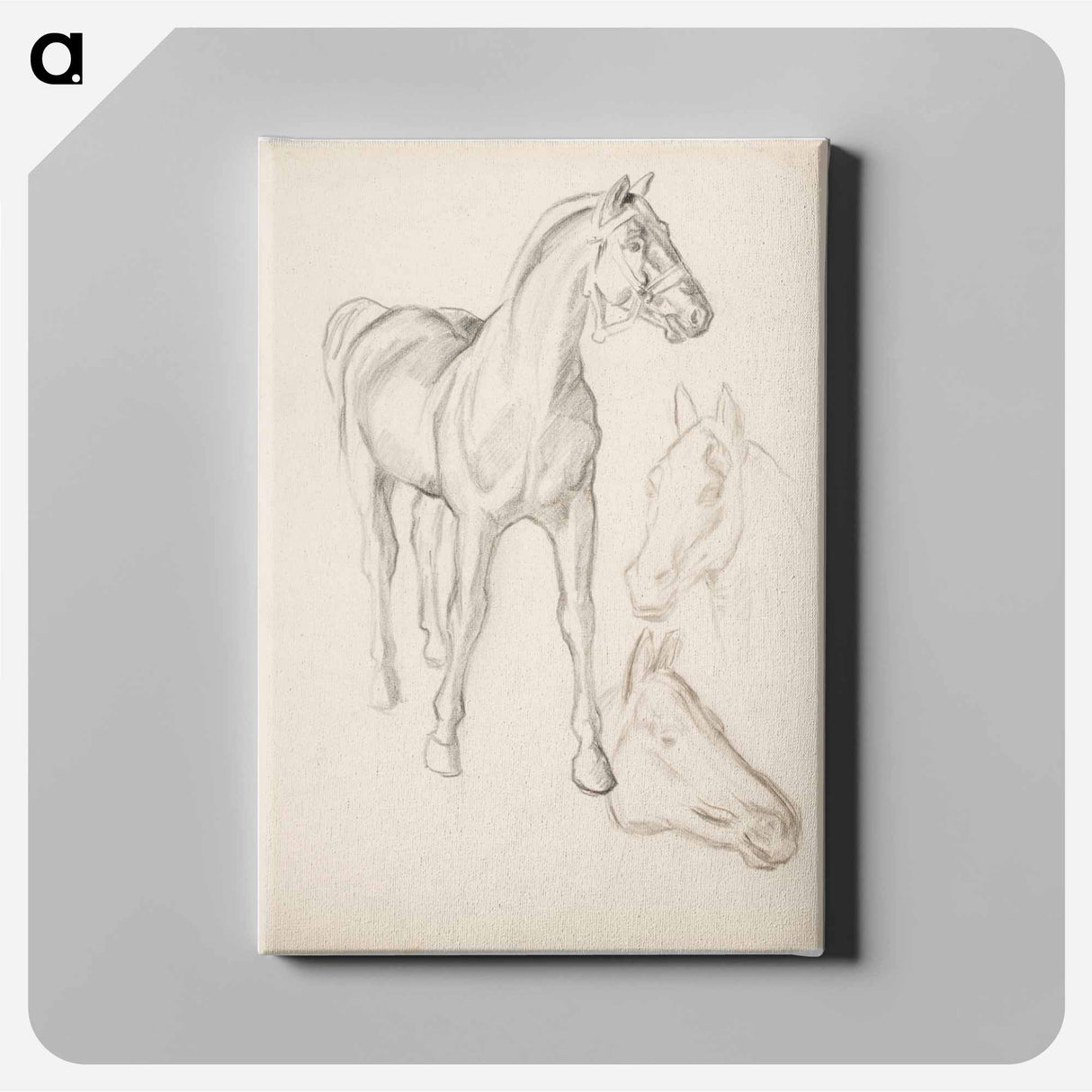 Horse, Hevosia - アルフレッド ウィリアム フィンチ Canvas.