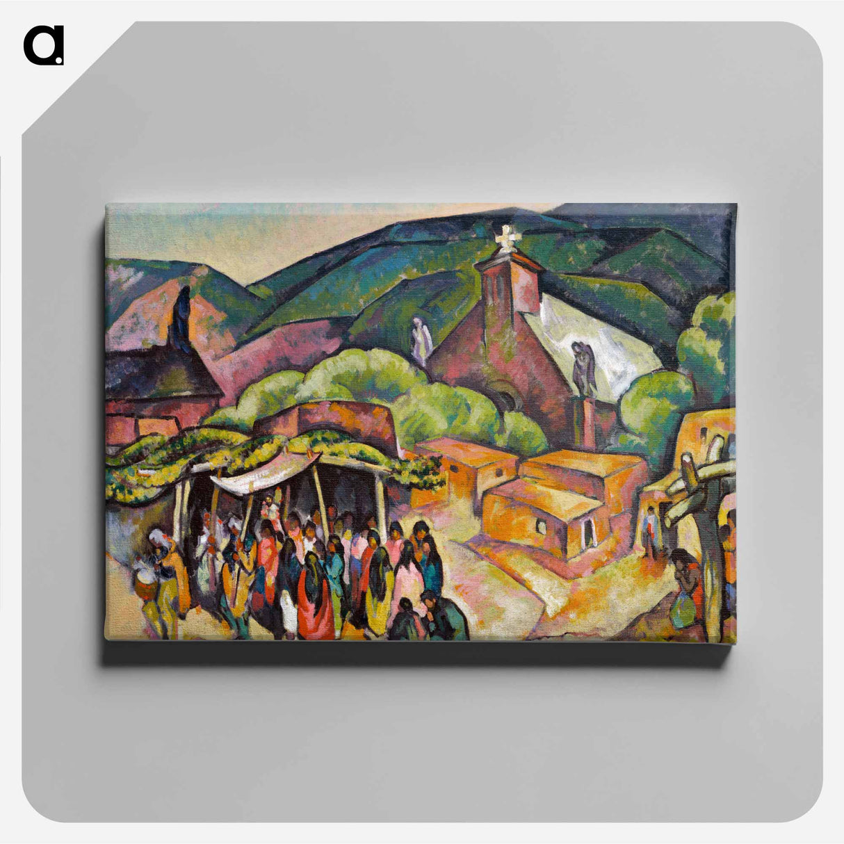 Feast Day: San Juan Pueblo - 不思議の国のアリス Canvas.