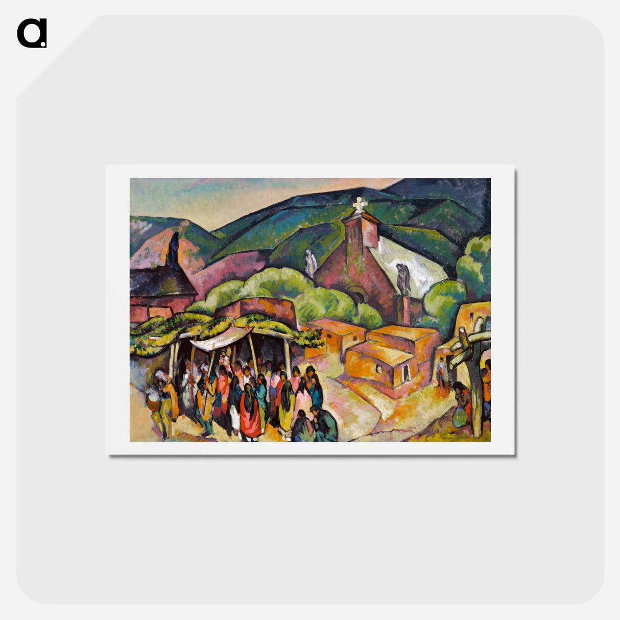 Feast Day: San Juan Pueblo - 不思議の国のアリス Postcard.