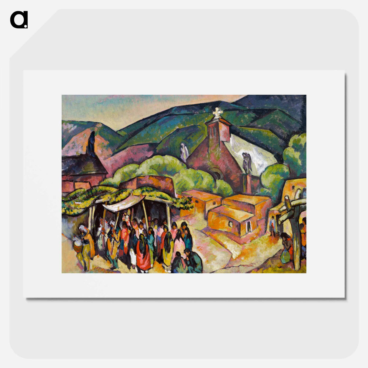 Feast Day: San Juan Pueblo - 不思議の国のアリス Poster.