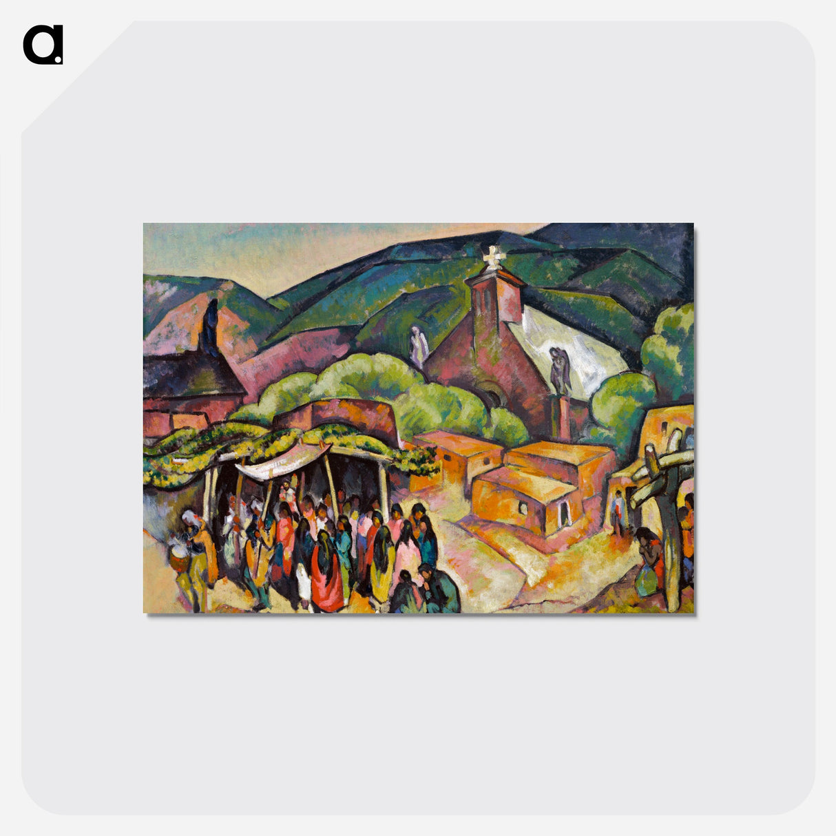 Feast Day: San Juan Pueblo - 不思議の国のアリス Postcard.