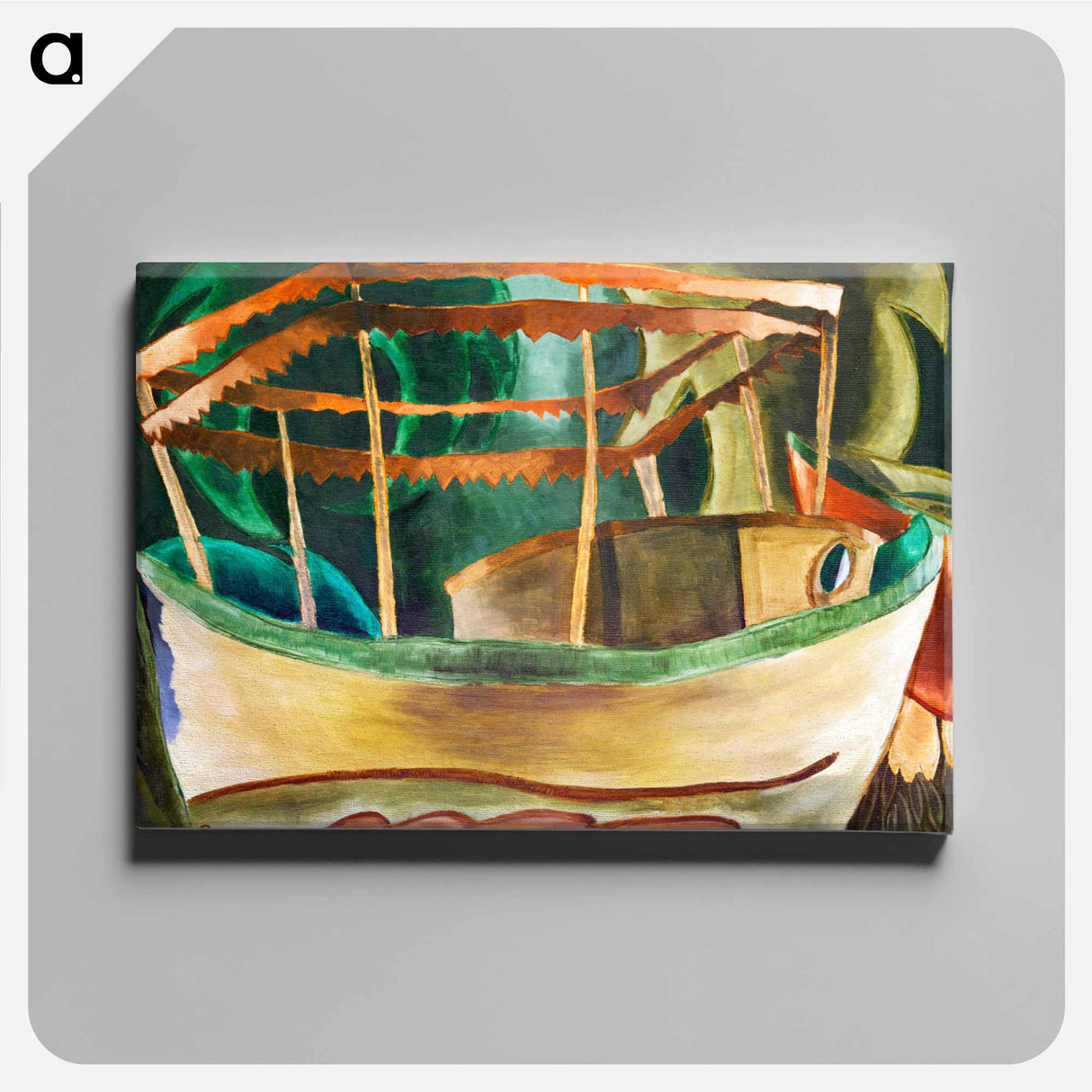 Fishboat - アーサー ダヴ Canvas.