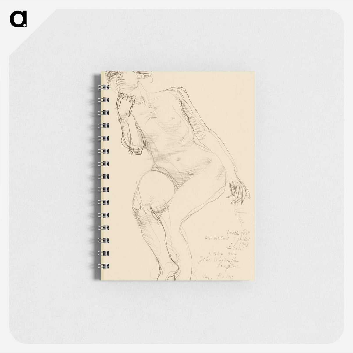 Seated Female Nude Leaning to the Left - オーギュスト ロダン Memo.