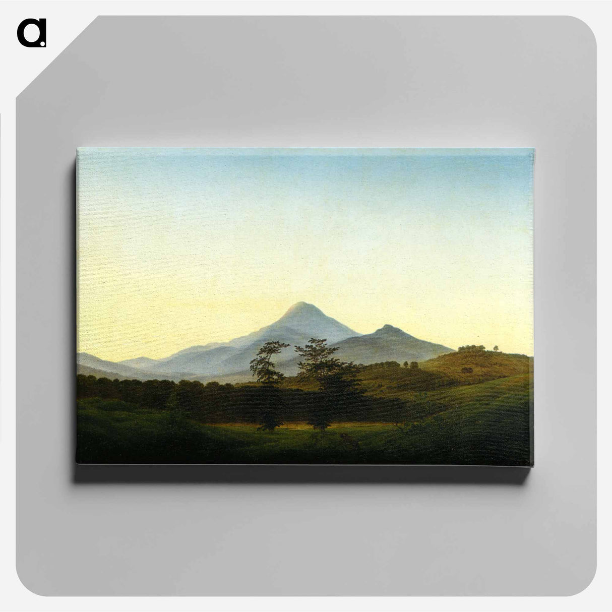 アートパネル-Bohemian Landscape - カスパー ダーヴィト フリードリヒ Canvas.
