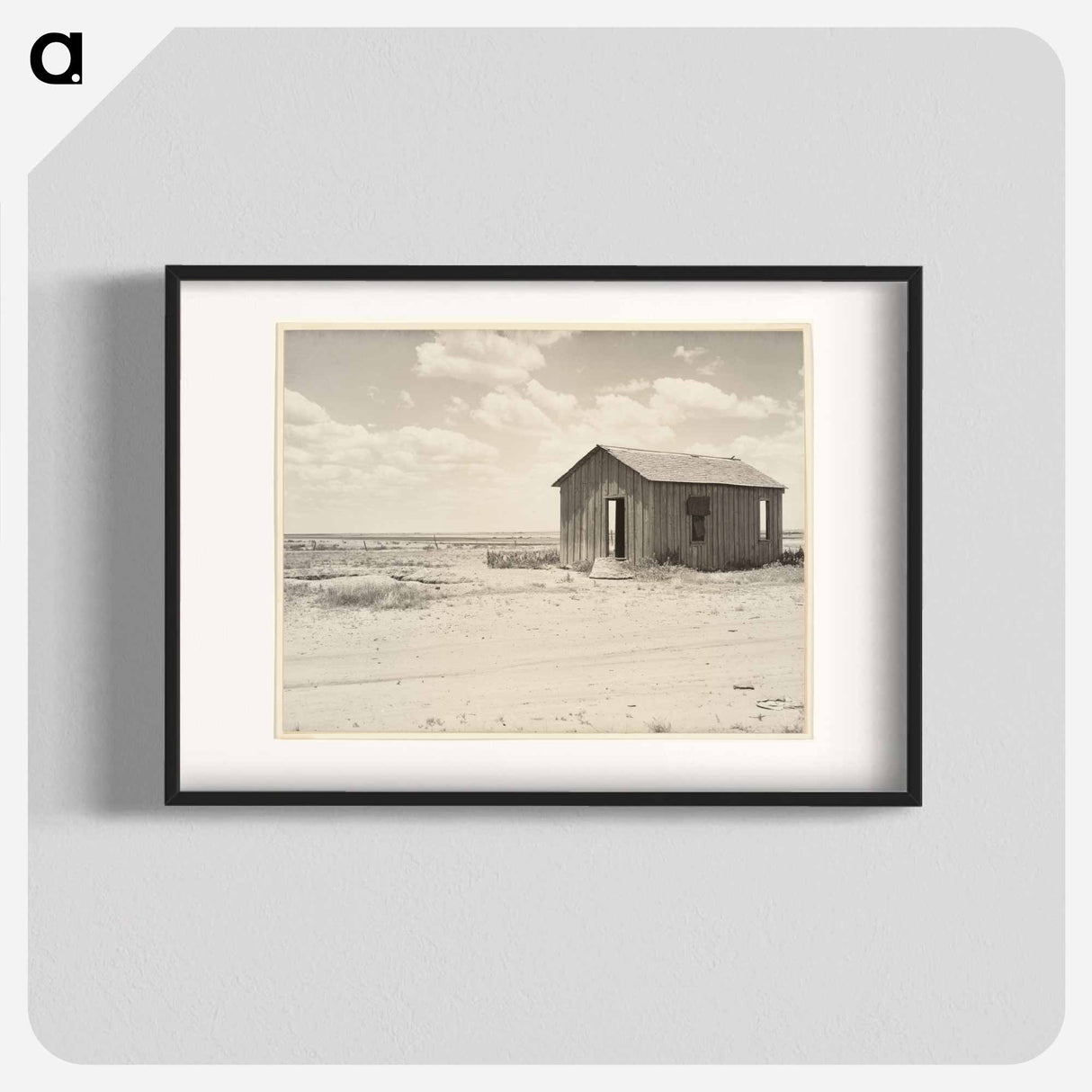 Abandoned Dust Bowl Home - Dorothea Lange Poster.