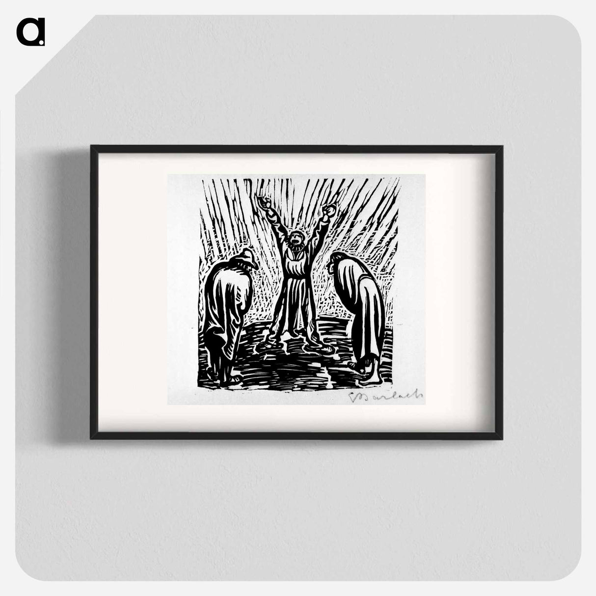 Away with the word of cannibalism - エルンスト ハインリヒ バルラッハ Poster.