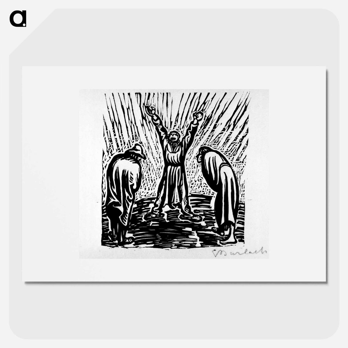 Away with the word of cannibalism - エルンスト ハインリヒ バルラッハ Poster.