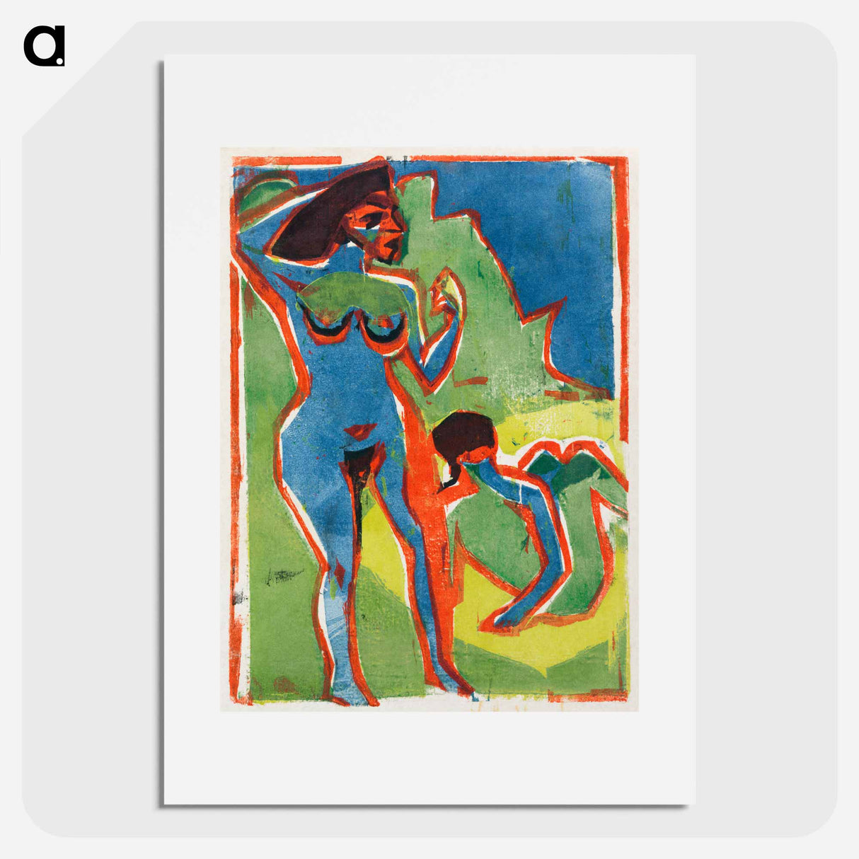 アートポスター-Bathing Women - Moritzburg - エルンスト ルートヴィヒ キルヒナー Poster.