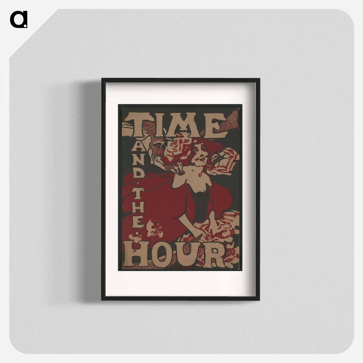 Father Time with a young woman - エセル リード Poster.