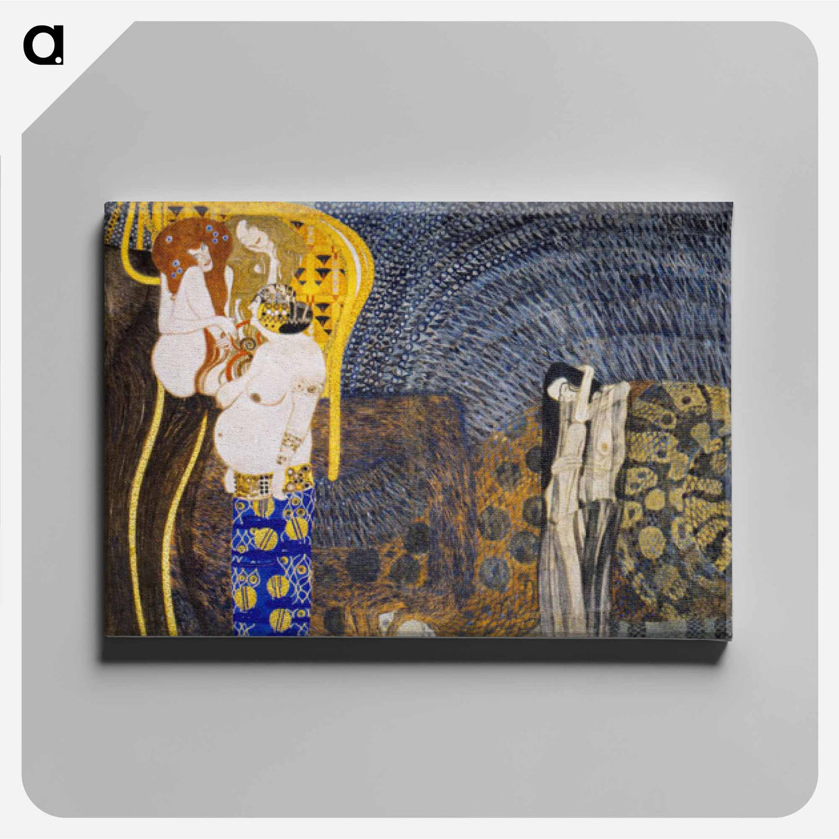 アートパネル-The Hostile Powers - グスタフ クリムト Canvas.