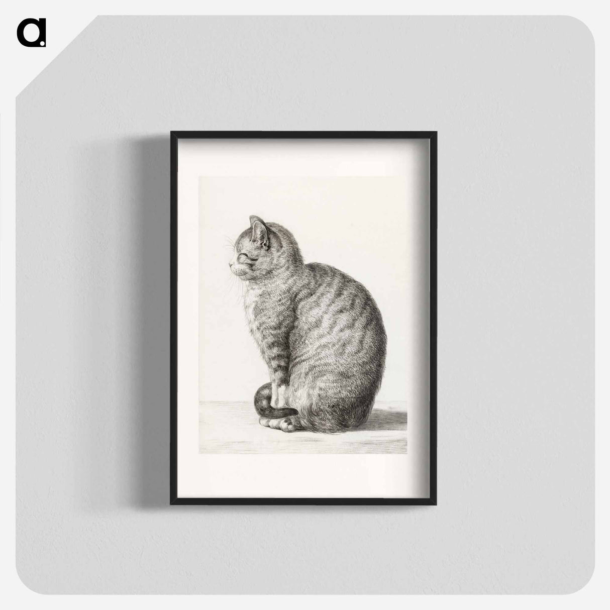 Sitting cat - ジャン ベルナール Poster.