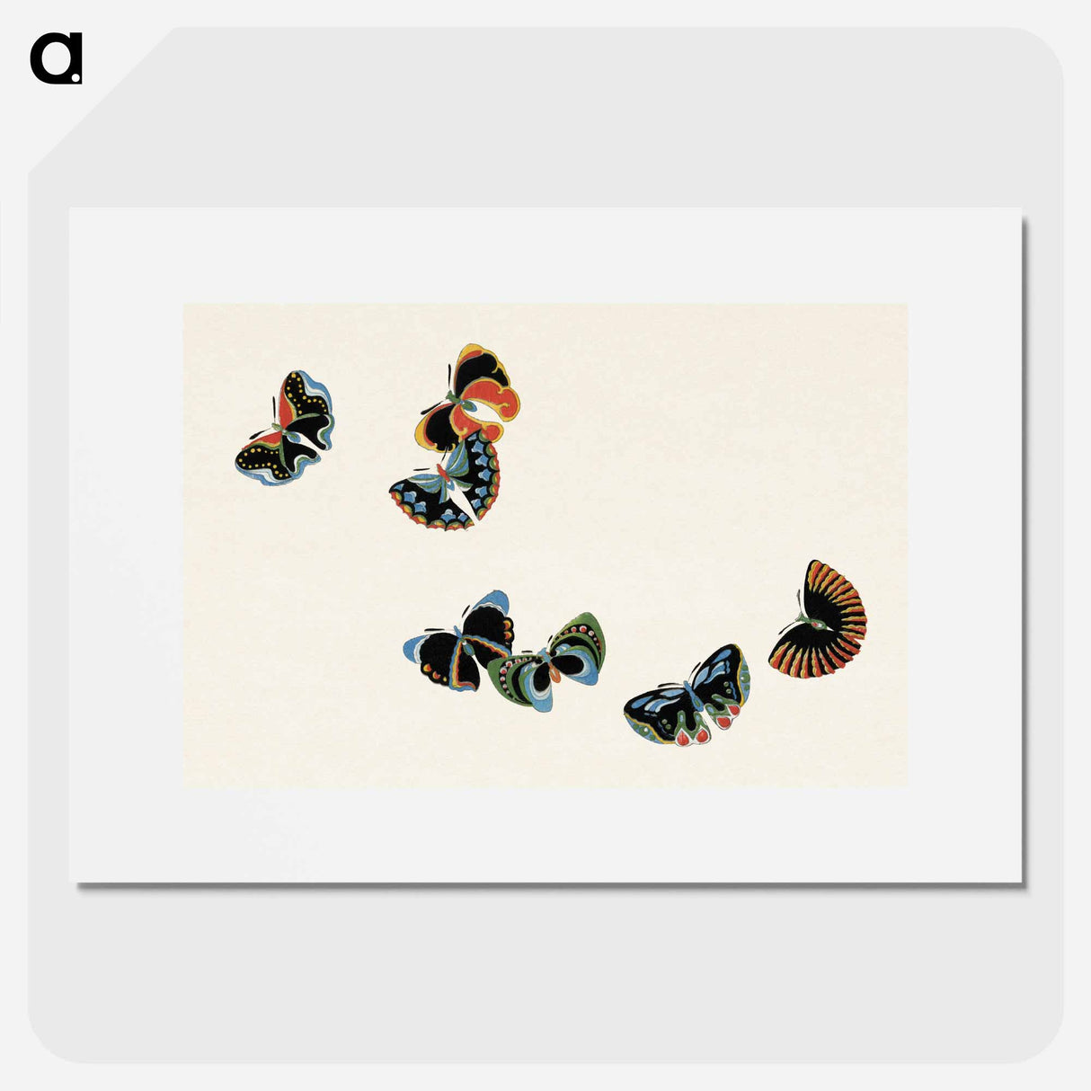 One Thousand Butterflies - 神坂 雪佳 Poster.