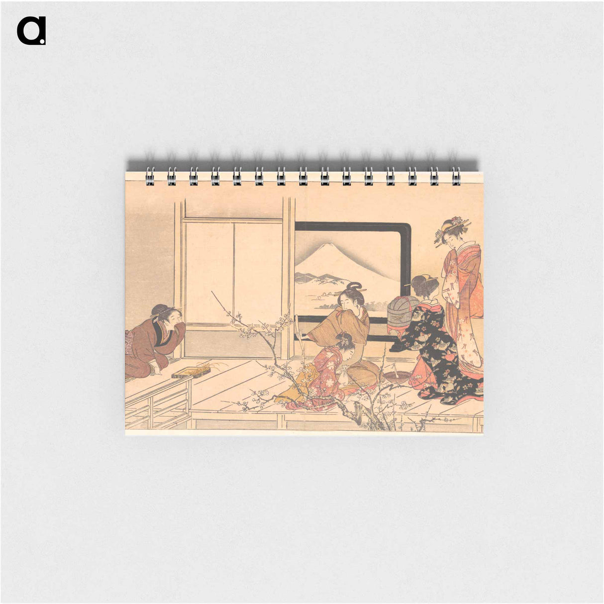 Preparing Food for the Warbler - 喜多川 歌麿 Memo.