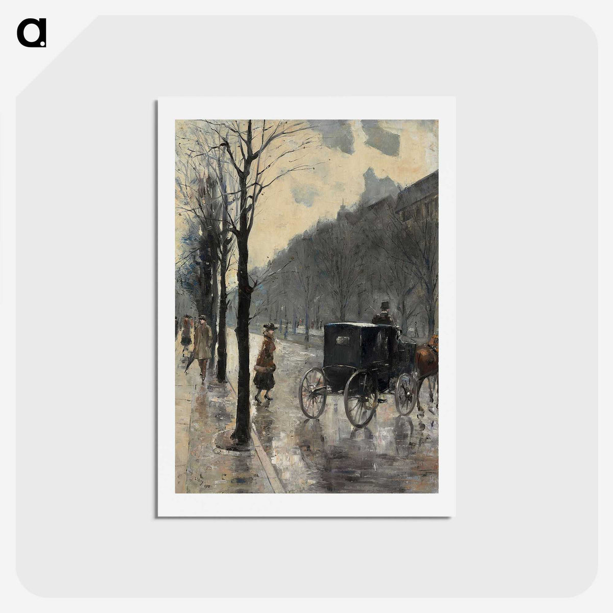 1-24_Leo-Lesser-Ury_hagaki