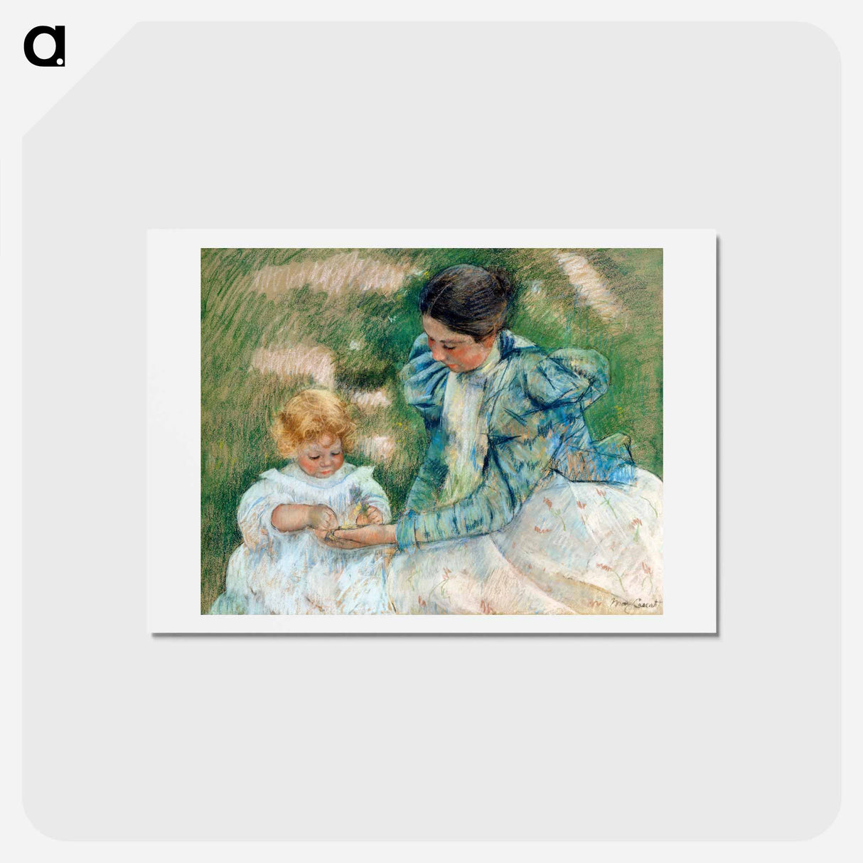 アートポストカード-Mother Playing with Child - メアリー カサット Postcard.