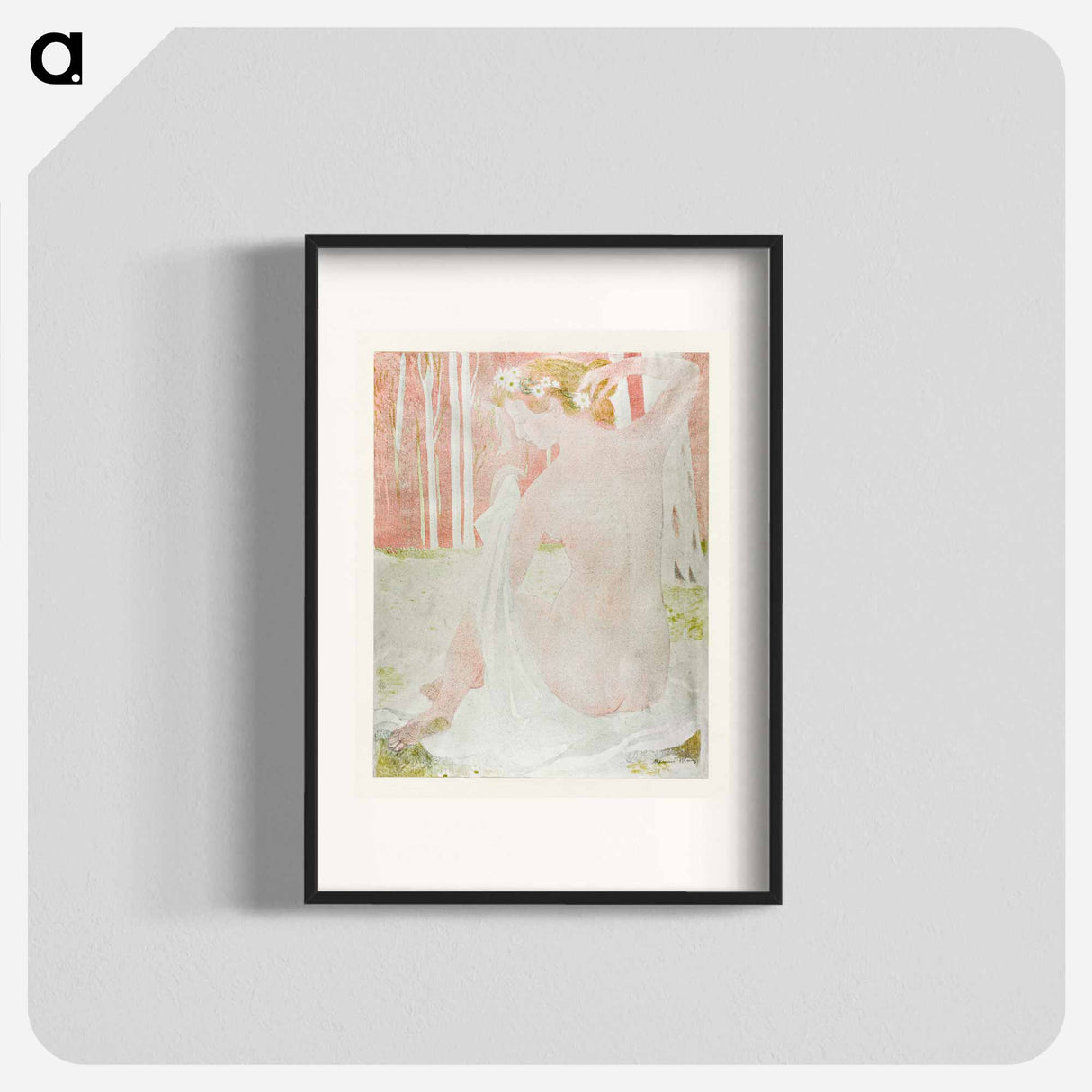 Nymph Crowned with Daisies - Maurice Denis Poster.