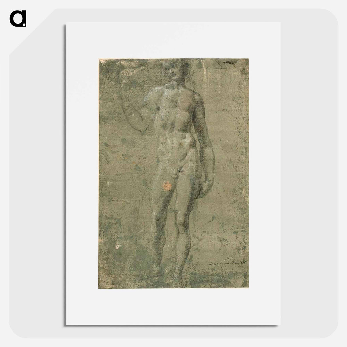 Bacchus - Michelangelo Buonarroti Poster.