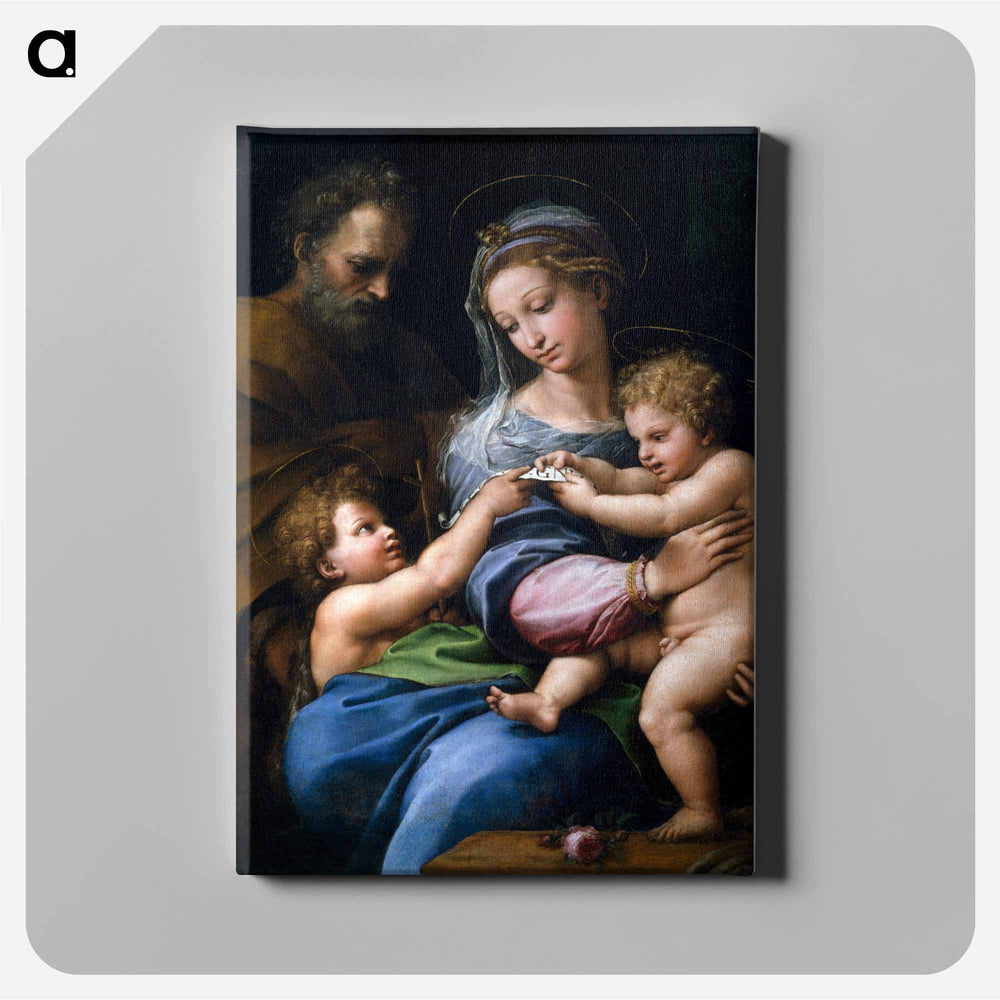Raphael's Madonna of the Rose - ラファエロ サンティ Canvas.