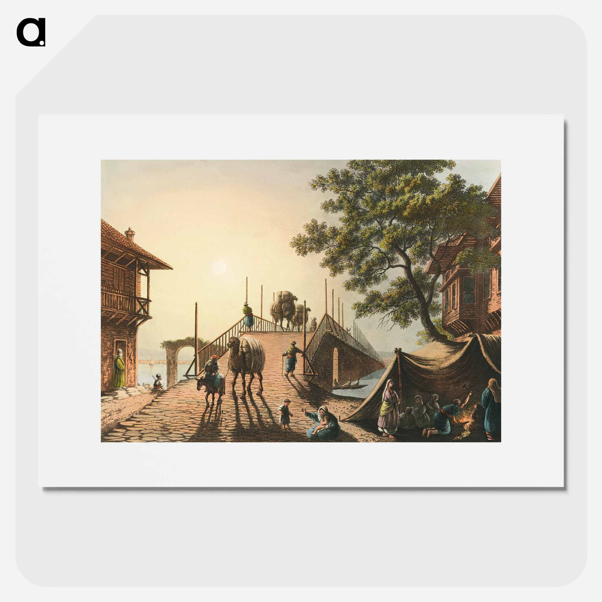 Ponte piccolo - View of the Ottoman Empire Poster.