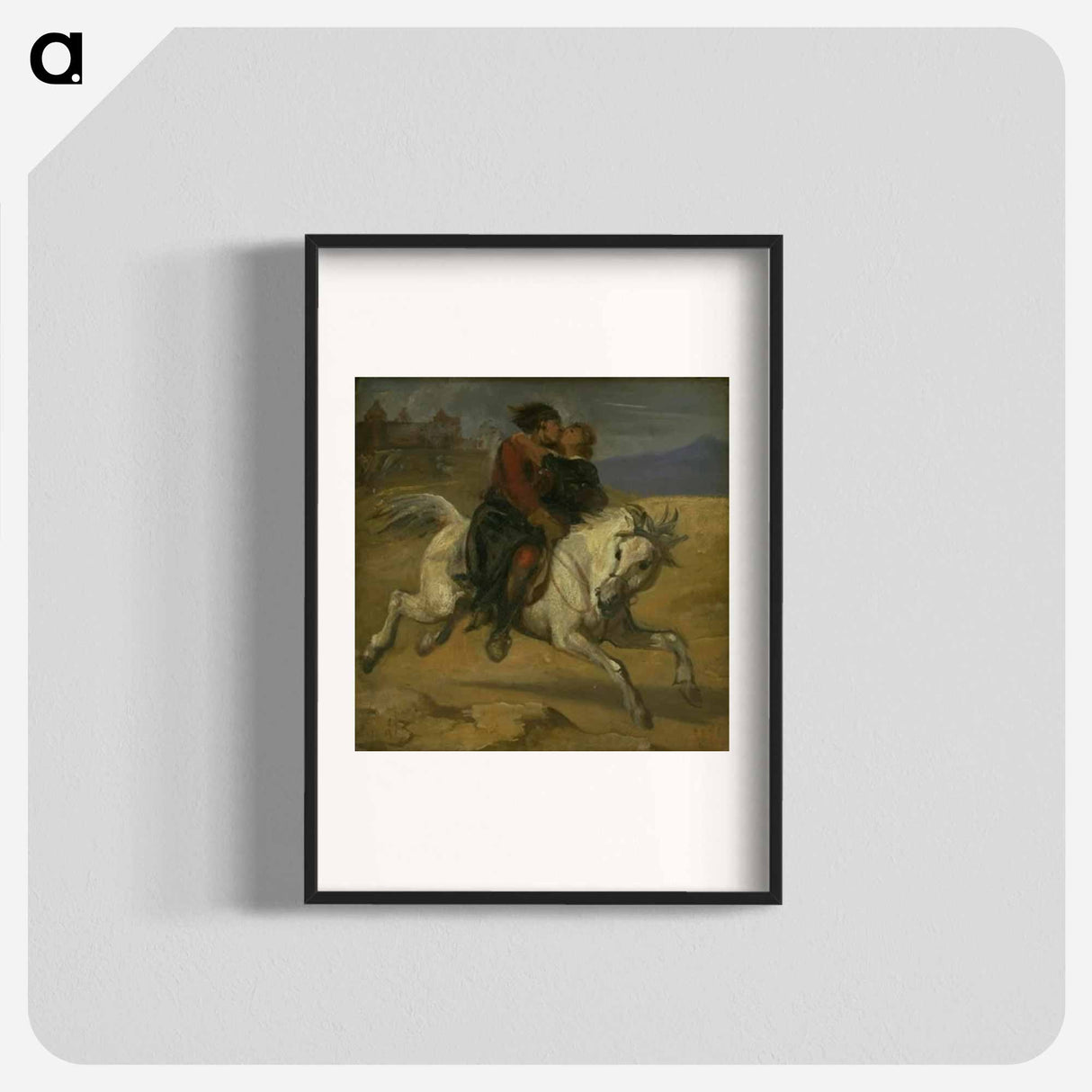 An abduction scene - Wilhelm Marstrand Poster.