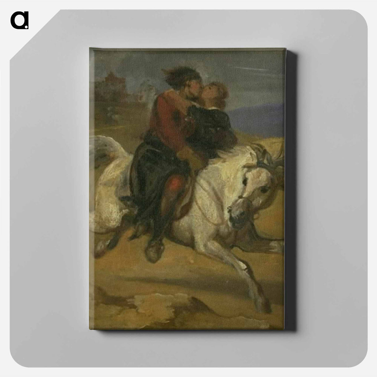 An abduction scene - Wilhelm Marstrand Canvas.