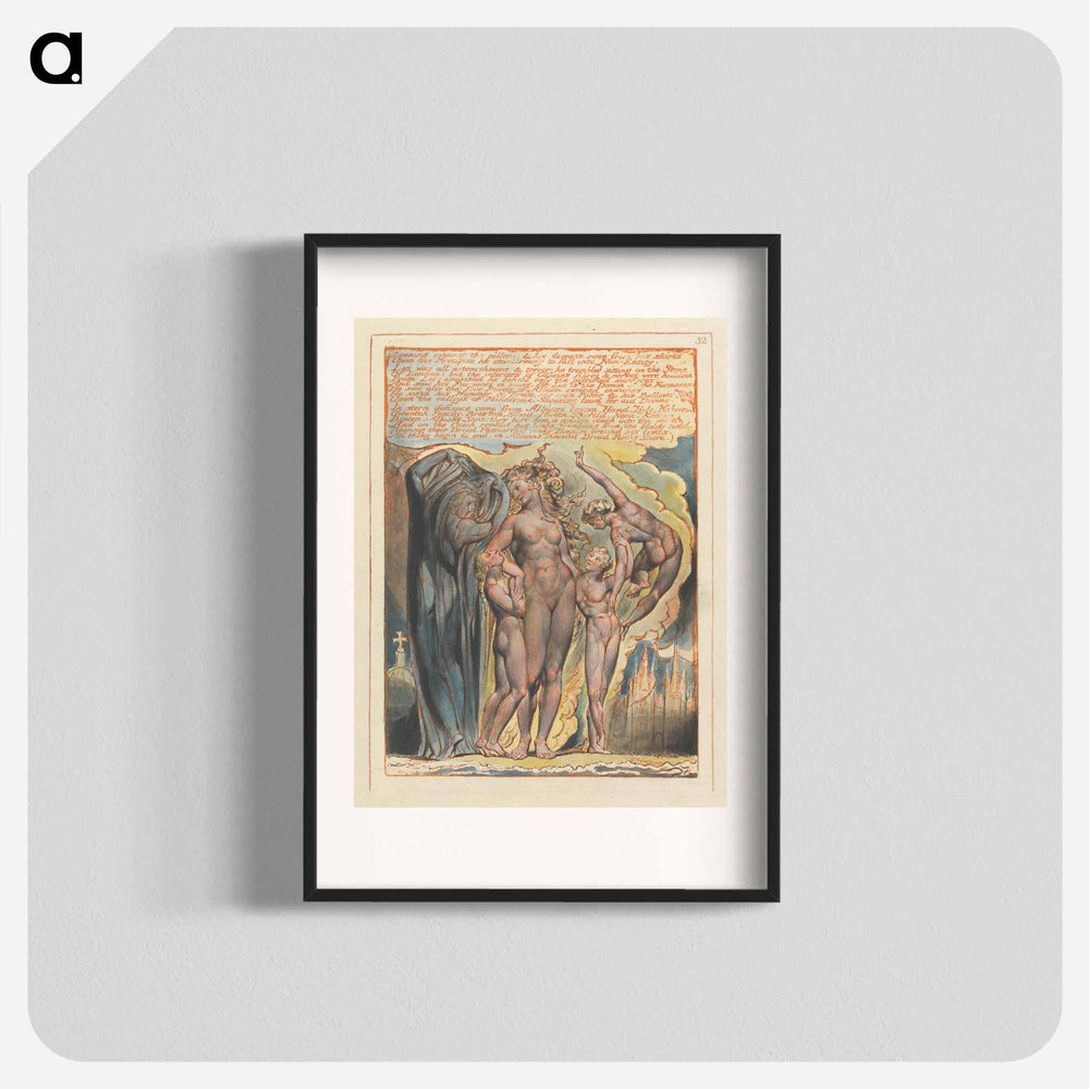 Jerusalem, Plate 32 - William Blake Poster.