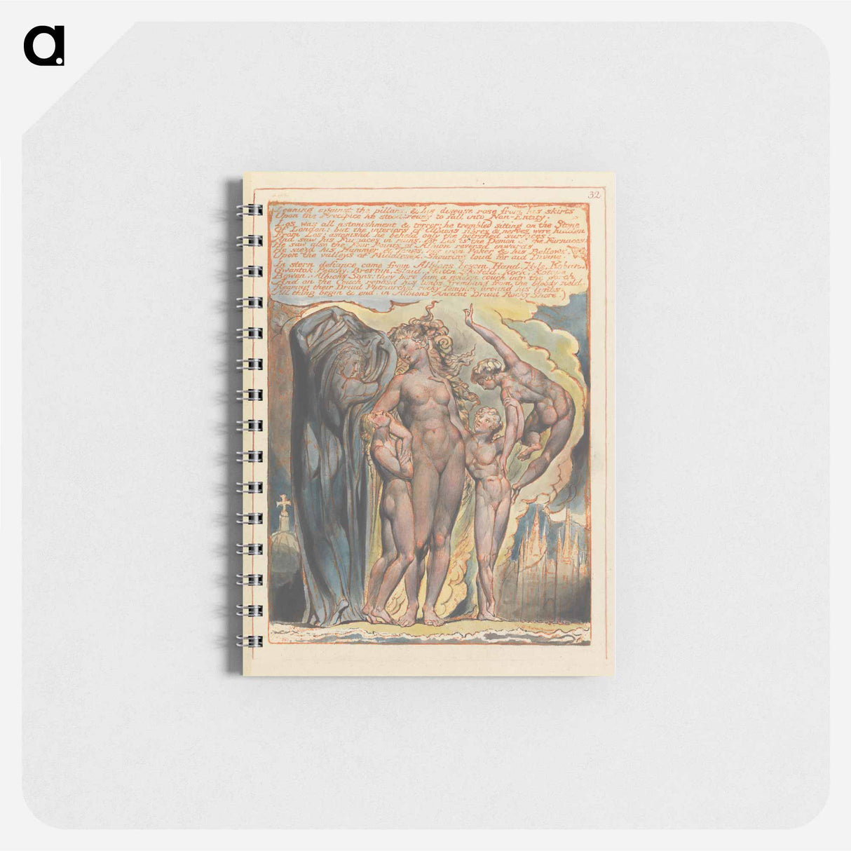 Jerusalem, Plate 32 - ウィリアム ブレイク Memo.